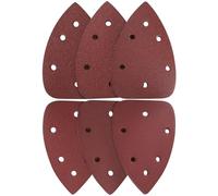 30pcs Mouse Sanding Pads, Mouse Detail Palm Sander Pads, 11 Hole Hook and Loop Sanding Sheets 60/80/100/120/180/240 Grit, Mouse Sandpaper Sheets for Mouse Sander Random Orbital Sander Sanding Discs