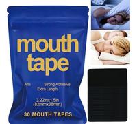 30PCS Mouth Tape for Sleeping Adults,Tape for Improved Sleep,Mouth Tape for Stop Snoring,Lon/gevity Sleep Tape,Mouth Strips for Sleeping with Mouth Closed,Sleep Mouth Tape for Improved Nasal Breathing