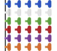 30PCS Multi-Color Cable Labels Write On Cord Labels Self Adhesive Wire Label Cord Label, Reusable Cable Tags for Organizing Wires and Identification 6 Colors 38 x 16mm