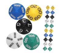 30pcs Multi Sided Place Value Dices Versatile Plastic Game Dice for Tabletop Games Education Parties Floor Friendly Dices for Entertainment and Gatherings
