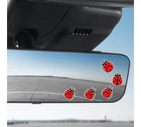 30Pcs Multifunctional Ladybug Heat Transfer Sticker, Rearview Mirror Accessories Supplies, Car Stickers Not Easy to Fall Off Suitable for Any Car Model