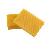 30Pcs Natural Beeswax for honeycomb Foundation Sheets 5.24x3.54" | Natural Beeswax Foundation Sheets,Beehive for nest Building Frames, for honeycomb Wax for starter Strips,Bee