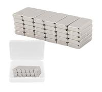 30pcs Neodymium Magnets Strong, Fridge Magnets Bar, Rare Earth Powerful Magnet Strips for Crafts Kitchen Refrigerator Diy Tool Office Locker Iron Shelf(20 X 10 X 3 mm)
