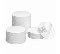 30PCS NFC Tag Cards, Programmable NFC 215 Tags PVC NTAG215 Card Adhesive Backing Round 25mm, 504 Bytes Memory for Android iPhone and All NFC Enabled Devices