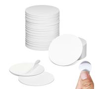 30PCS NFC Tags NTAG215 Tag Stickers, Rewritable Anti-Magnetic 215 NFC Coins with Adhesive Back, White RFID Tag Round NFC Cards 504 Bytes Memory Compatible with Most NFC-Enabled Devices