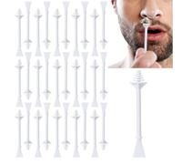 30PCS Nose Wax Sticks,Disposable Nose Wax Applicators,Dual-End Waxing Stick,N-ose Waxing Sticks,For Men & Women,2-In-1 Nasal W-ax Spatulas For N-ose,Eyebrow,Lip,Facial Hair Removal,Gentle Application