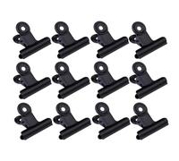 30pcs Note Clips Document Holding Black Metal for Office and Shop