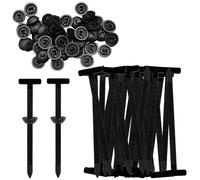 30Pcs Nylon Universal Cable Tie Buckle, Heavy-Duty Self-Locking UV-Resistant Wire Nylon Zip Ties Holder, Multipurpose Plastic Cable Ties Tool for Quick Fastening and Car Daily Repair