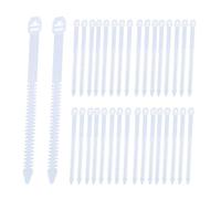 30pcs Nylon Universal Cable Tie Buckle PE Fishbone Binding Cable Strap Cable Ties Power Data Cord