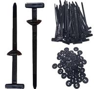 30PCS Nylon Universal Cable Tie Buckles - Self-Locking, UV-Resistant for Automotive/Home/Garage