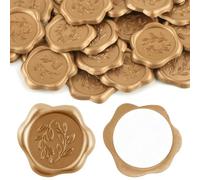 30PCS Olive Branch Wax Seal Stickers Self-Adhesive Wedding Invitation Envelope Seal Antique Gold Stickers for Decorating Wedding Invitations,Christmas,Gifts Greeting Card Envelope Greeting Card Decor