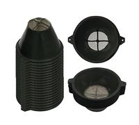 30Pcs Paint Filter Plastic Paint Strainer with Fine Nylon Mesh Reusable Industrial Nylon Mesh Paint Filter for Filter Oil, Water Based Oil Paints, Food Residue(Black)