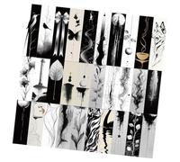 30Pcs Paper Book Page Divider Reading Book for Student Kid Reading Inks Painting Bookmarks Page Divider Paper Bookmarks Set