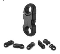 30Pcs Paracord Buckles Mini Plastic Buckle Clips Safety Breakaway Buckle 6mm Side Release Plastic Buckles for Parachute Bracelet Necklace DIY Crafts Cameras Strap Rings Accessories