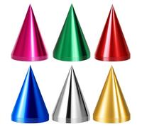 30Pcs Party Hats for Adults, Party Hats for Kids, Multicolor Paper Hat Metallic Foil Cone Hats, Party Hat for Adults and Kids, for Boys Gilrs Birthday Dress Up Parties Decoration and Celebrations