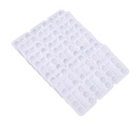 30pcs Permanent Makeup Ink Cup Tray Plastic Pigment Tray Stand, Microblading Disposable Cup Holder for Eyebrow