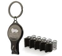 30pcs Personalised 4 in 1 Multi Function Bottle Opener, Black Nail Clipper, Wedding Favours Brewery, Private Customised, Multitool Gifts for Men