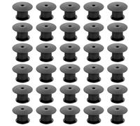30Pcs Pin Badge Backs Locking Pin Backs Keepers Backs Metal Pin Backs Replacement Pin Metal Clasp Needle Back Enamel Pin Backs for Crafts Badge Brooches Jewelry (Black)