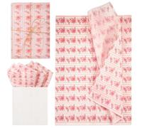 30pcs Pink Rose Tissue Paper, 14x20 Inch Packaging Tissue Paper Gift Wrap Paper Pink Rose Tissue Paper Sheets for Gift Bag Packaging Wedding