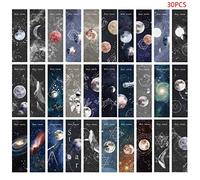 30pcs Planet Bookmarks Paper Page Notes Label Message Card Book Marker School Supplies Stationery