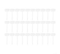 30Pcs Plant Labels, Plastic Waterproof Garden Label Signboard for DIY for Potted Plants,Herb,Vegetables,Flower(White)
