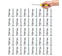 30PCS Plasterboard Fixings Heavy Duty,Self Drill Drywall Fixings Set,Plasterboard Wall Plug+Plasterboard Screws,Self-Drilling Plasterboard Wall Plug Kit,Drywall Anchors & Plasterboard Fixings Kit