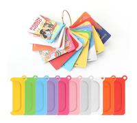 30Pcs Plastic Card Holder Compatible with Yoto Cards, Portable Reusable Audio Card Sleeves with 3 Ring Loops, Travel Storage Organizer Display Case for Yoto Mini & Yoto Player Accessories