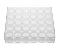30pcs Plastic Storage Bottles with Caps, 6g, Organizer | High Transparency, Compact Carry, Stackable Design, for Craft Supplies, Spices, Office Use