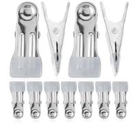 30pcs Pool Cover Clamps Stainless Steel for Winter Fixing | PVC Coated, Compact Storage, Rust Resistance, Hanging Clothes Use, Outdoor Clip for Garden and Home Tasks