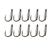 30pcs Portable Fishing Hooks for Bait Retention, Carbon Steel Silver | Easy Storage, Lake Fishing Outdoors, for Adults and Beginner Anglers, Line and Bait Use