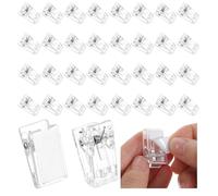 30Pcs Poster Clips, Wall Tapestry Clamp Plastic Sticky Hanging Spring Photo Poster Display for Office Home Picture Halloween Christmas Decorations Clear