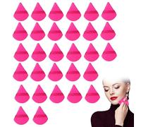 30pcs Powder Puff,Powder Puffs,Triangle Powder,Powder Puffs For Face Powder,Makeup,Setting Powder Puff,Reusable Velour Makeup Sponge Blending Puff For Loose Powder And Foundation