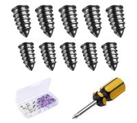 30Pcs Puncture Repair Kit，Tyre Repair Kit Rubber Nails, Car Puncture Repair Kit with Screwdriver, Universal Tire Repair Fast Repair Nail for Auto Car Motorcycle (15 S+15 L)