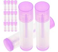 30pcs Purple 5G Refillable Lip Balm Tube PP Compact DIY | Lightweight, Stylish, Handbag Friendly, Not Easy to Break or Crack, Refillable Container for DIY Use
