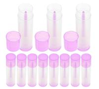 30pcs Purple Refillable Lip Balm Tube, 5G PP DIY Empty Container | Compact, Not Easy to Crack, Safe to Use, for Homemade Lipstick and Cosmetic Bag Storage