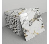 30pcs PVC Peel and Stick Tiles, Self-Adhesive Backsplash Panels for Bathroom, Kitchen, Laundry Walls Waterproof and Easy to Clean Stick-On Backsplash(A7)