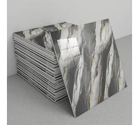 30pcs PVC Peel and Stick Tiles, Self-Adhesive Backsplash Panels for Bathroom, Kitchen, Laundry Walls Waterproof and Easy to Clean Stick-On Backsplash(B1)