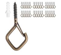 30pcs Q-Hanger Hooks with Security Buckle Design-string Hooks,enhance Outdoor Activities with Windproof Screw Hooks-safe Stylish Christmas Lights Fairy Plants Wind Chimes Yard Kitchen Items 2.36inch(B