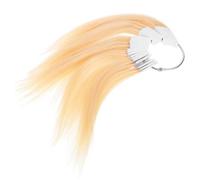 30pcs Real Human Hair Color Samples Hair Color Testing Ring for Dyeing Techniques for Hairdressers and Home Use