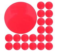 30pcs Red Ambient Lighting Tint Circles 60mm Pet Adhesive Gel Discs | Removable Peel and Stick Sheets, for Spotlights and Track Lights, Living Room Ambient Lighting and Nursery Use