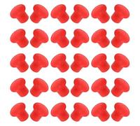 30pcs Red Plastic Mushroom Rebar Safety Cap 35mm Protective Cover