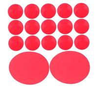 30Pcs Red round PET Light Filter Sheets for Colour Correction | Self Adhesive, High Transmission and Wear Resistant, for Pendant Lights, Recessed Lamps, Dining Rooms, Studios