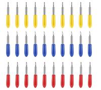 30PCS Replacement Blades for Cricut Maker, Plotter Blades Cutting Blades for Explore Air/Maker/Expression, 10PCS 30° Fine Point Blades, 10PCS 45° Standard Blades and 10PCS 60° Deep Cut Blade