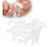 30PCS Replacement Silicone Hearing Aid Eartips Domes, Ear Care Sound Tube Accessories