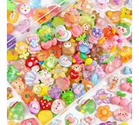 30PCS Resin Charms Mix Set - Choose Your Theme! Candy, Floral or Crystal Cartoon Series, 1-3cm Flatback Charms for Slime, Junk Journal, Phone Case Decoden, DIY Crafts & Resin Art (Crystal Cartoon)
