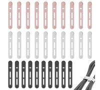 30PCS Reusable Charging Cable Ties,Adjustable Silicone Cable Ties for Computer Wires,Wire Organiser Ties,Multifunctional Cable Straps,for Earphones,HDMI,Mobile Phones Chargers Audio Cables