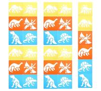 30pcs Reusable Dinosaur Stencil, PP Plastic Hollow Painting Template | Consistent Shapes and Patterns, Multi Surface Use on Ceramic and Fabric, for Bags and Classroom Decorations