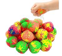 30Pcs Reusable Water Balloons - 5CM Soft Cotton Water Bombs for Kids, Splash Balls for Pool, Beach, Outdoor Water Games, Summer Party Favors, Water Fight Toys