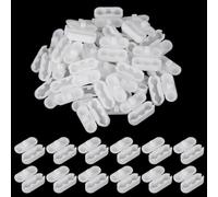 30Pcs Roller Blind Ball Chain Cord Connector Clips, Replacement Vertical Roller Shade Beaded Chain, Plastic White for Household Blinds Parts