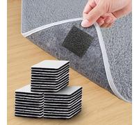 30PCS Rug Gripper for Carpeted Floor and Stair Use, 5 * 5cm Non-Slip Carpet Grippers for Secure Placement, Great for Stair Sofa Cushions, Car Boot Liners, and Rug to Carpet Gripper Use Black